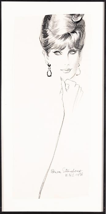 BRIAN STONEHOUSE (1918-1998) Portrait of woman.